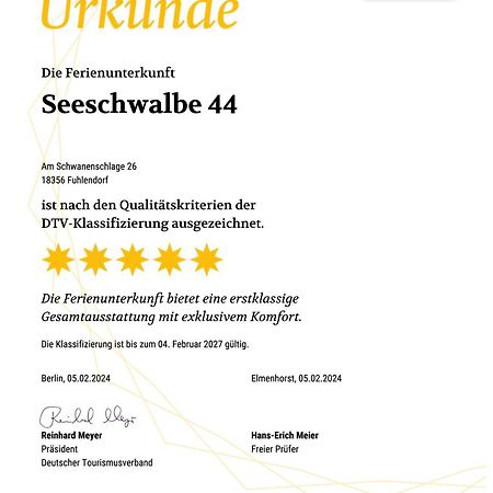 Ferienhaus Seeschwalbe 44 Fuhlendorf  Экстерьер фото